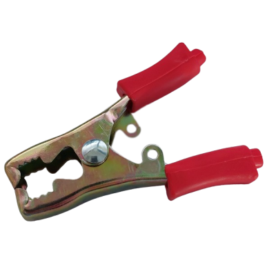 Pince acier 40 A positif rouge