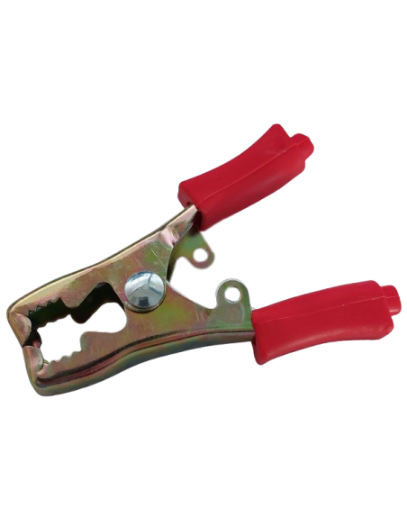 Pince acier 40 A positif rouge