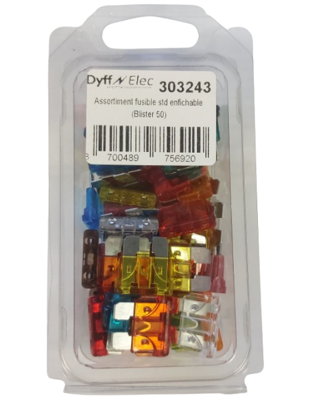 Assortiment 50 fusibles enfichables