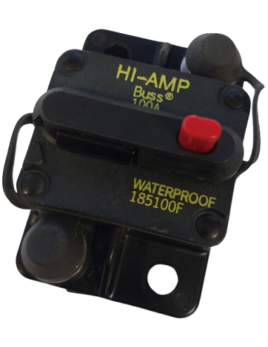 Interrupteur disjoncteur unipolaire 50A 12/24V en saillie COOPER BUSSMANN