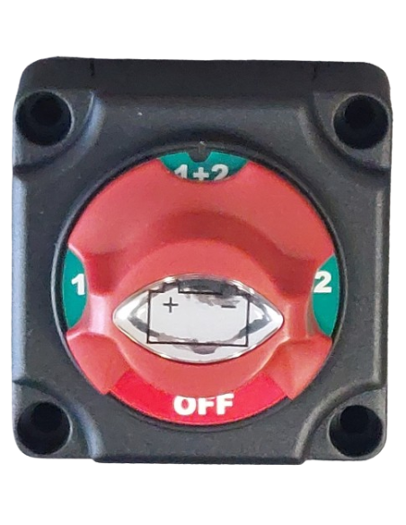 Commutateur de batterie 300A / 48 V OFF / Bat1 / Bat2 / Bat1+2