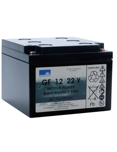 Batterie Gel GF 12 022 Y Sonnenschein / 12V 22.2Ah