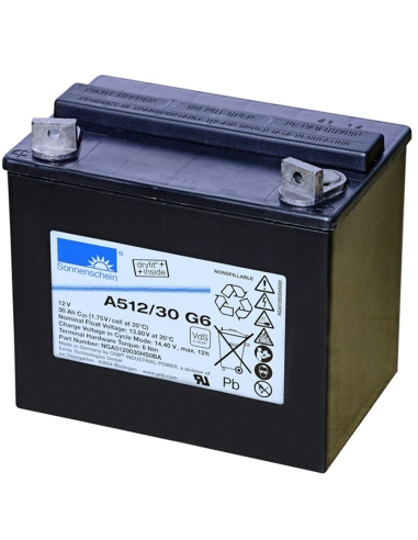 Batterie Gel dryfit A512/30 G6 12V 30Ah Sonnenschein