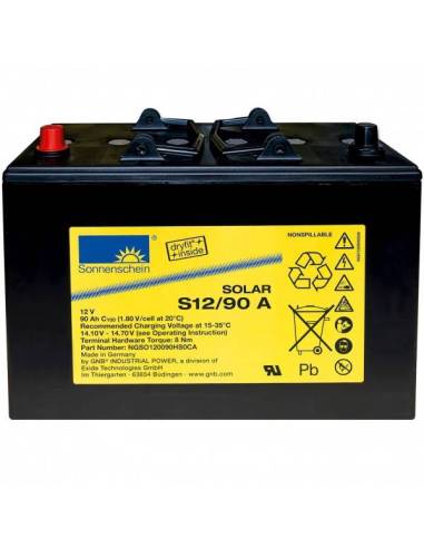 Batterie Gel 12V 90Ah S12/90A SOLAR SONNENSCHEIN