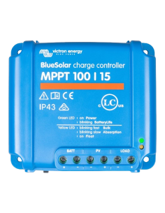 Régulateur de charge solaire Victron Bluesolar MPPT 100/15 12V / 24V (Dessus)
