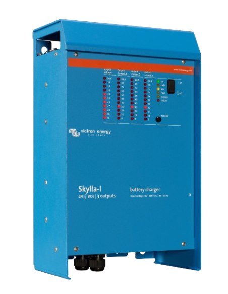 Chargeur de batterie SKYLLA-I VICTRON 24V 100A 3 sorties