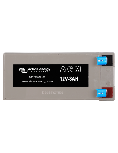 arrière face de Batterie AGM Deep Cycle Victron 12V 8Ah AGM12-8