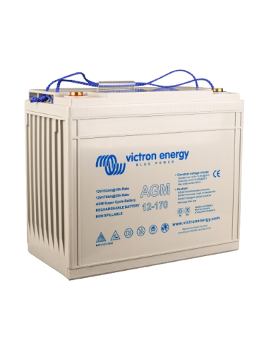 face avant de Batterie AGM Super cycle 12V 170Ah VICTRON ENERGY
