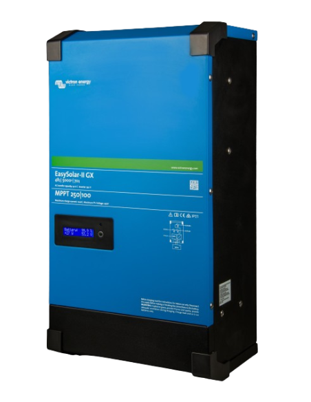 face avant Convertisseur/chargeur EasySolar II 48/5000/70-50 MPPT 250/100 GX VICTRON