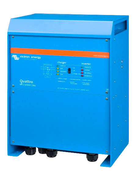 Convertisseur/Chargeur QUATTRO 48/5000/70-100/100 VICTRON 3/4 face