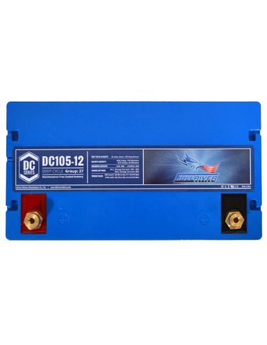 Batterie FULLRIVER DC105-12 12V 105Ah détail