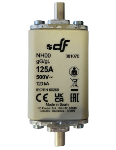 Fusible à couteaux NH00 125A 500 V 2