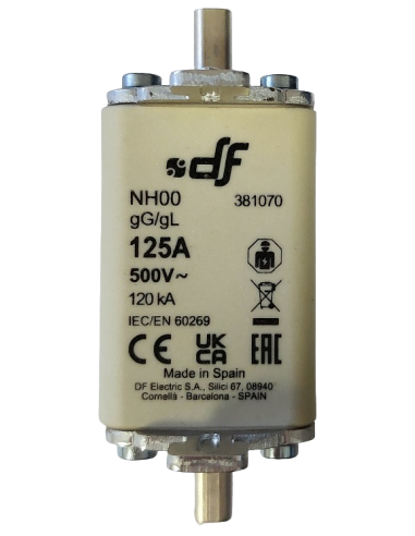 Fusible à couteaux NH00 125A 500 V