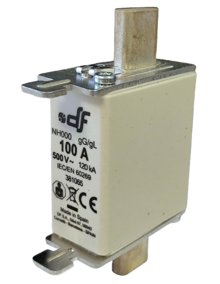 Fusible à couteaux NH000 100A 500 V