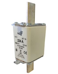 Fusible à couteaux NH1 224A 500 V