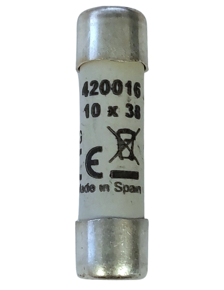 Fusible cylindrique 10X38 gG 16A