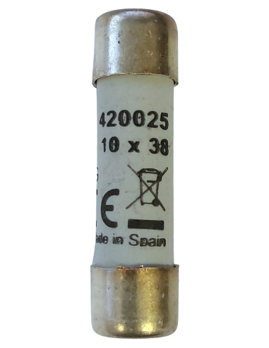 Fusible cylindrique 10X38 gG 25A