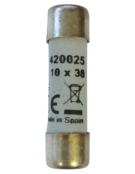 Fusible cylindrique 10X38 gG 25A