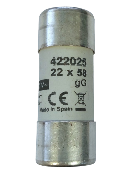 Fusible cylindrique 22 x 58 gG 25 A