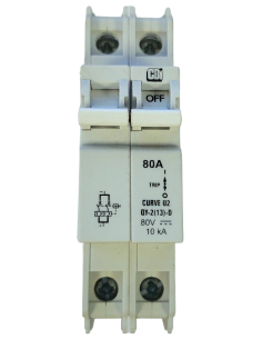Interrupteur sectionneur courant continu CBI 80 A 2 pôles 2