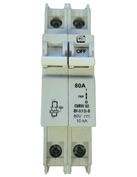Interrupteur sectionneur courant continu CBI 80 A 2 pôles