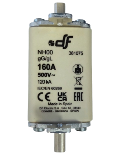 Fusible à couteaux NH00 160A 500 V 2