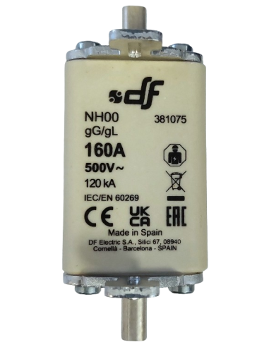 Fusible à couteaux NH00 160A 500 V