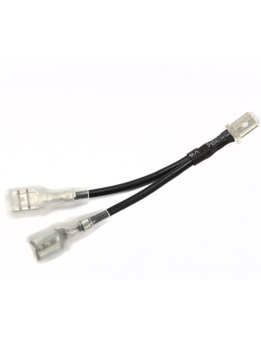 Raccords câblés en Y - Cosse plate 6.3 x 0.8 mm - 2 Femelles / 1 Mâle