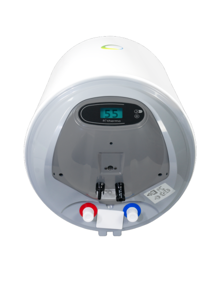 Chauffe-eau 80L VUE DU DESSOUS CONNECTIQUE