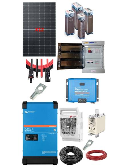 Kit solaire 4800 W 48 V avec convertisseur 3000 VA