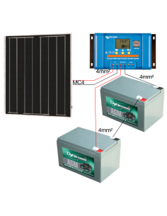 Kit solaire 50 W 24 V 2