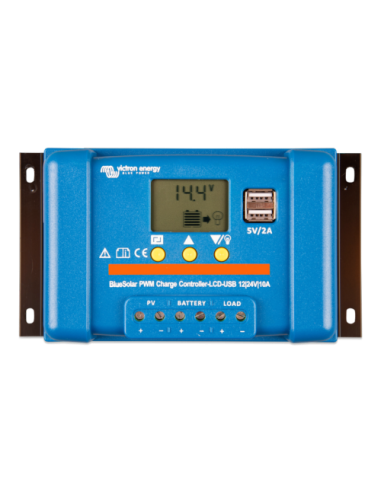 Régulateur solaire Victron Bluesolar PWM LCD USB 12 / 24V 10A