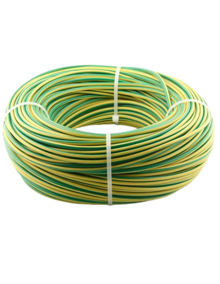 Câble souple de mise à la terre 6 mm² H07V-K vert & jaune
