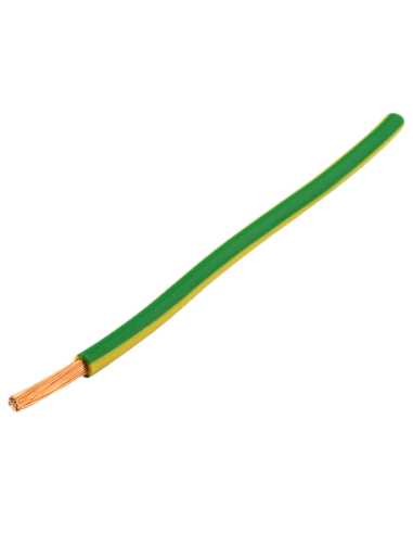 Câble souple de mise à la terre 6 mm² H07V-K vert & jaune