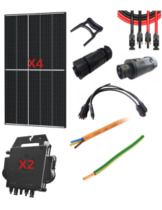 Kit solaire autoconsommation 1600 W avec micro-onduleur APSystems