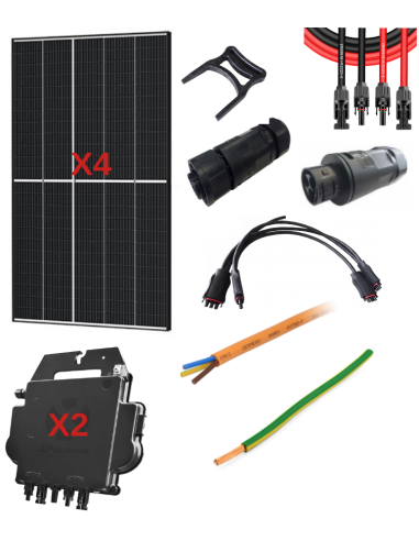Kit solaire autoconsommation 1600 W avec micro-onduleur APSystems