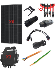 Kit solaire autoconsommation 2400 W avec micro-onduleur APSystems