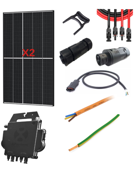 Kit solaire autoconsommation 800 W avec micro-onduleur APSystems