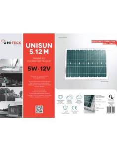 Panneau solaire monocristallin 5W 12V UNITECK 2