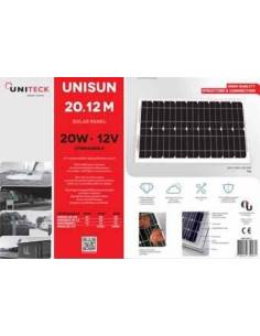 Panneau solaire monocristallin 20W 12V UNITECK 2