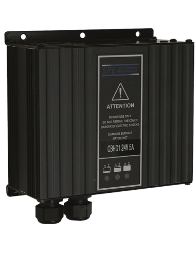 Chargeur de batterie SPE CBHD1 compact 24 V 2.5 / 5 A avec relais coupure