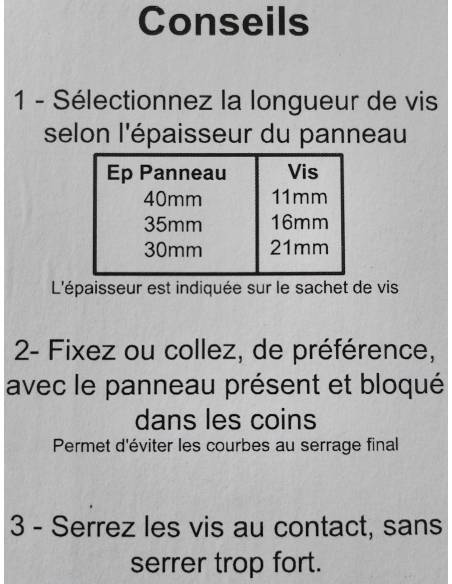 Kit cornières blanc
