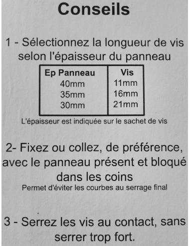 Kit cornières noir