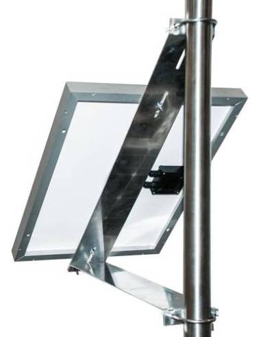 Structure de fixation sur mât pour panneau solaire
