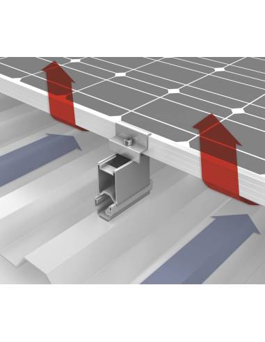 Rail MultiRail 10 pour pose sur bac acier K2 Systems