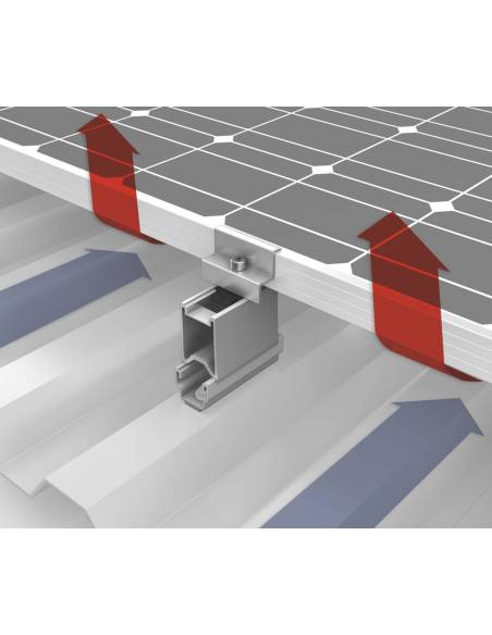 Rail MultiRail 10 pour pose sur bac acier K2 Systems