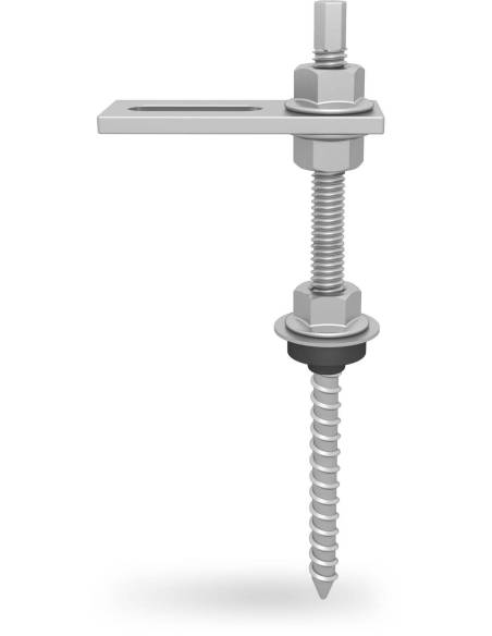 Vis à double filetage SolidRail M10 x 180 K2 Systems