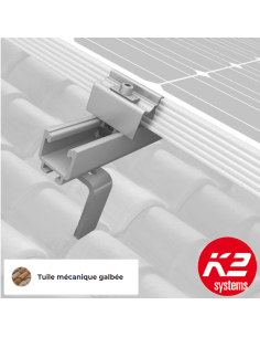 Kit de fixation pour Tuiles plates et Fortement galbées - Paysage K2 Systems