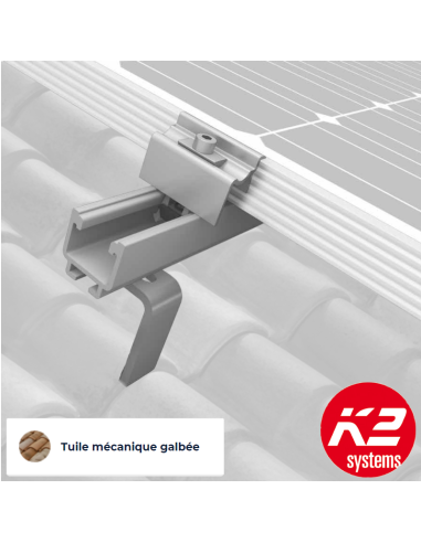 Kit de fixation pour Tuiles plates et Fortement galbées - Paysage K2 Systems