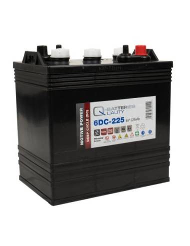 Batterie plomb acide cyclique 6DC-225 QUALITY BATTERIES / 6 V 225 Ah